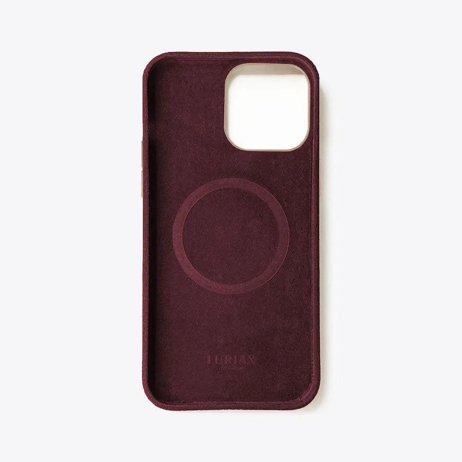Luriax Classic Case for iPhone 14 Pro Max/Pro/Plus in Bordeaux Rose