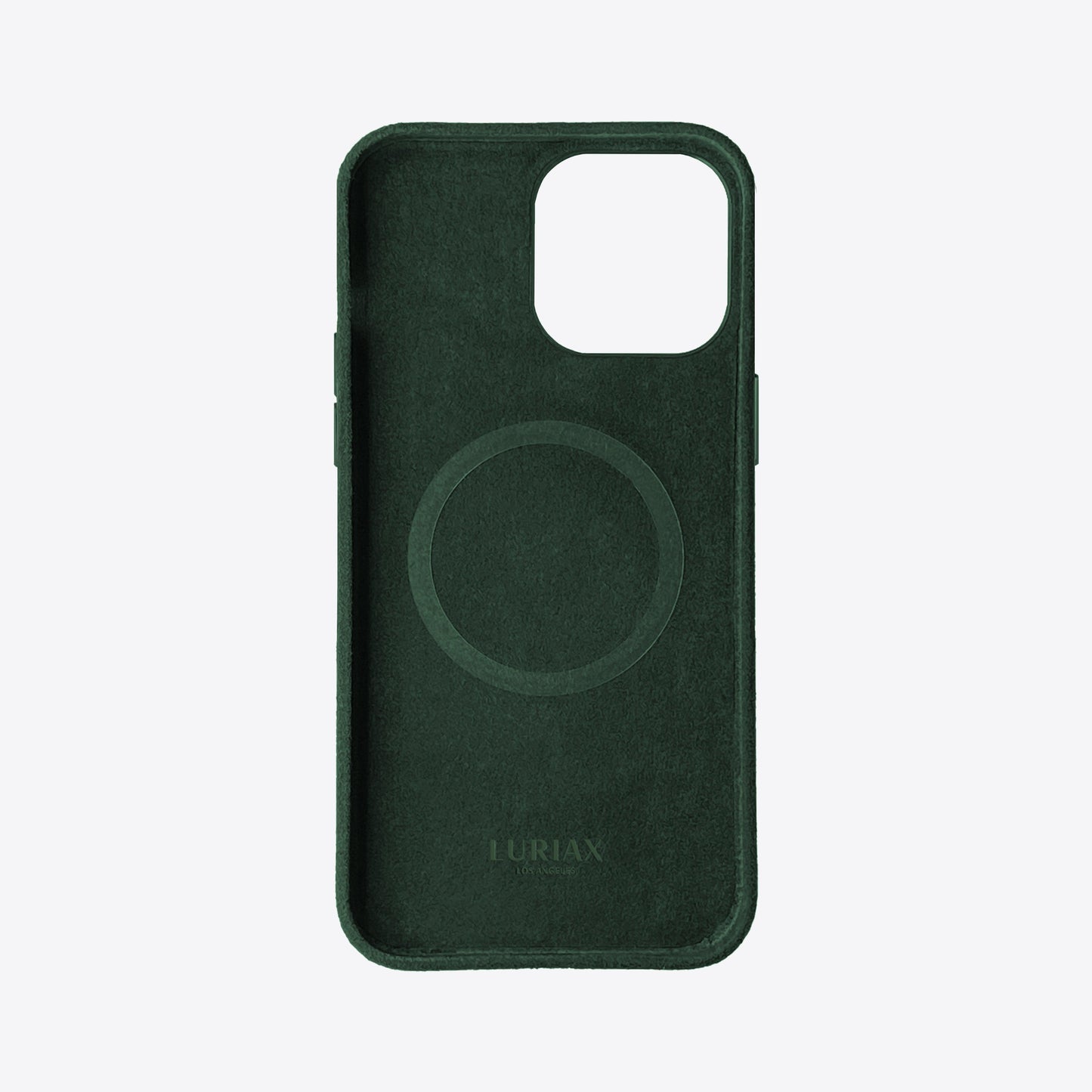 Alcantara Suede Leather iPhone Case and Accessories Collection - The Classic iPhone Case - British Racing Green - Luriax
