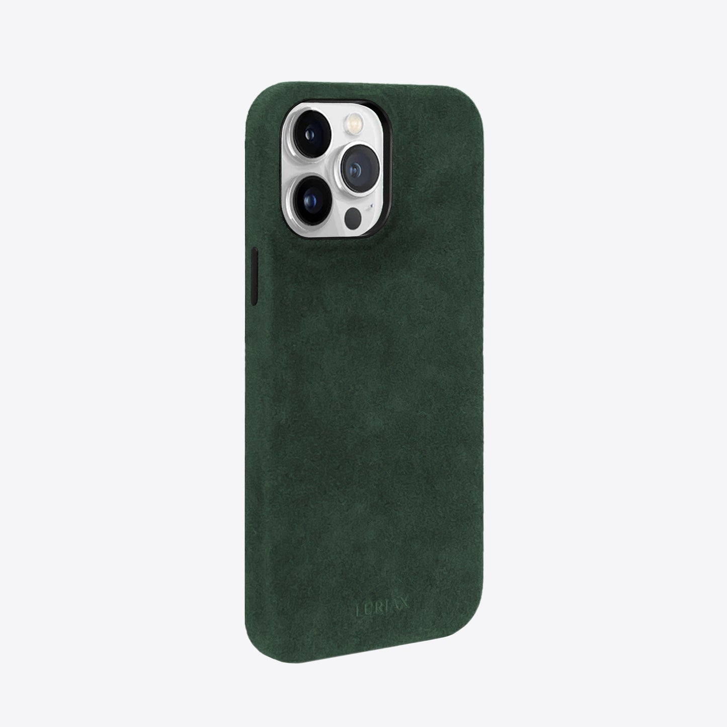 Alcantara Suede Leather iPhone Case and Accessories Collection - The Classic iPhone Case V2 - British Racing Green - Luriax