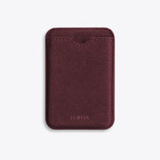 The MagSafe Wallet in Bordeaux, Alcantara® — product view | Luriax