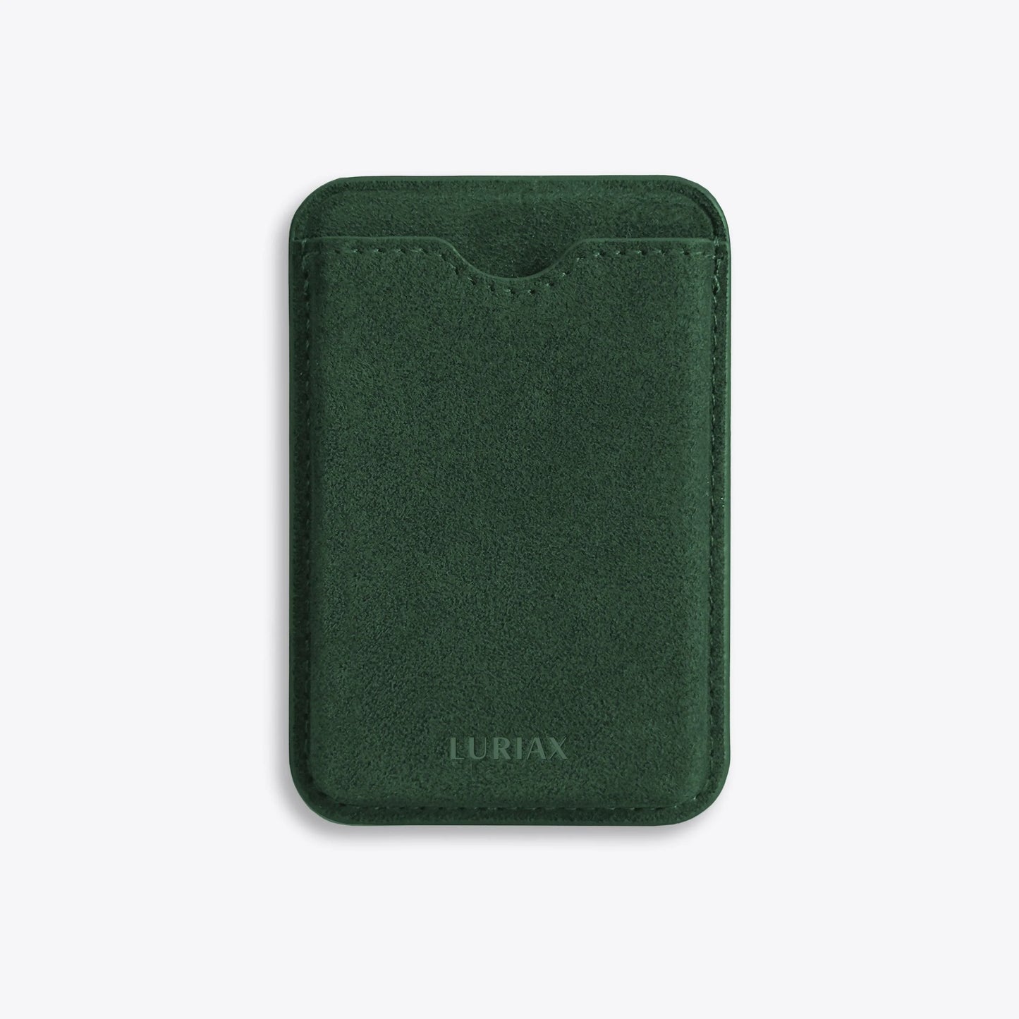 Luriax Alcantara Wallet in British Racing Green