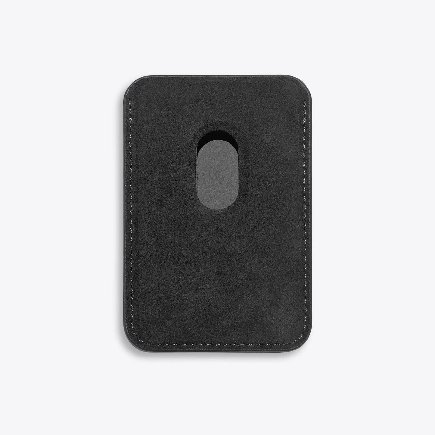 Luriax Alcantara Wallet for 2 in Charcoal Black