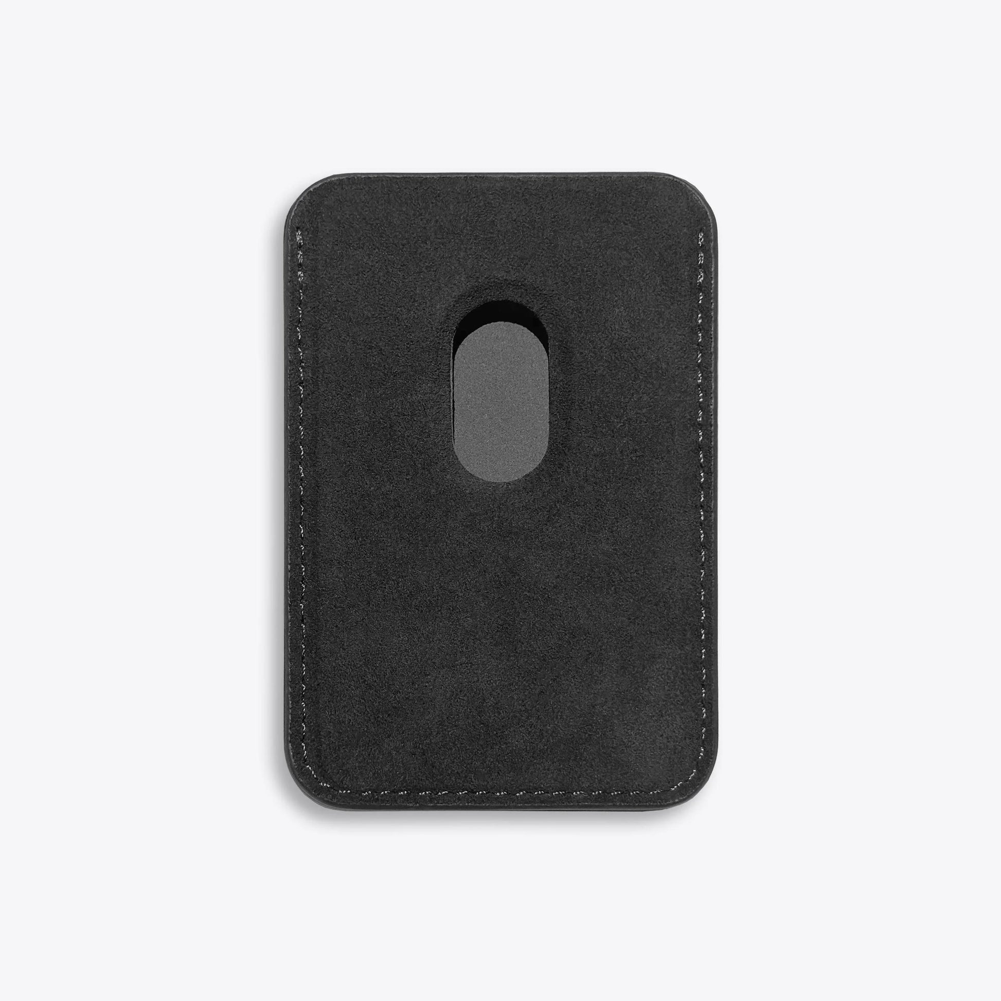 Luriax Alcantara Wallet for 2 in Charcoal Black