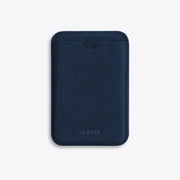 The MagSafe Wallet in Midnight Blue, Alcantara® — product view | Luriax