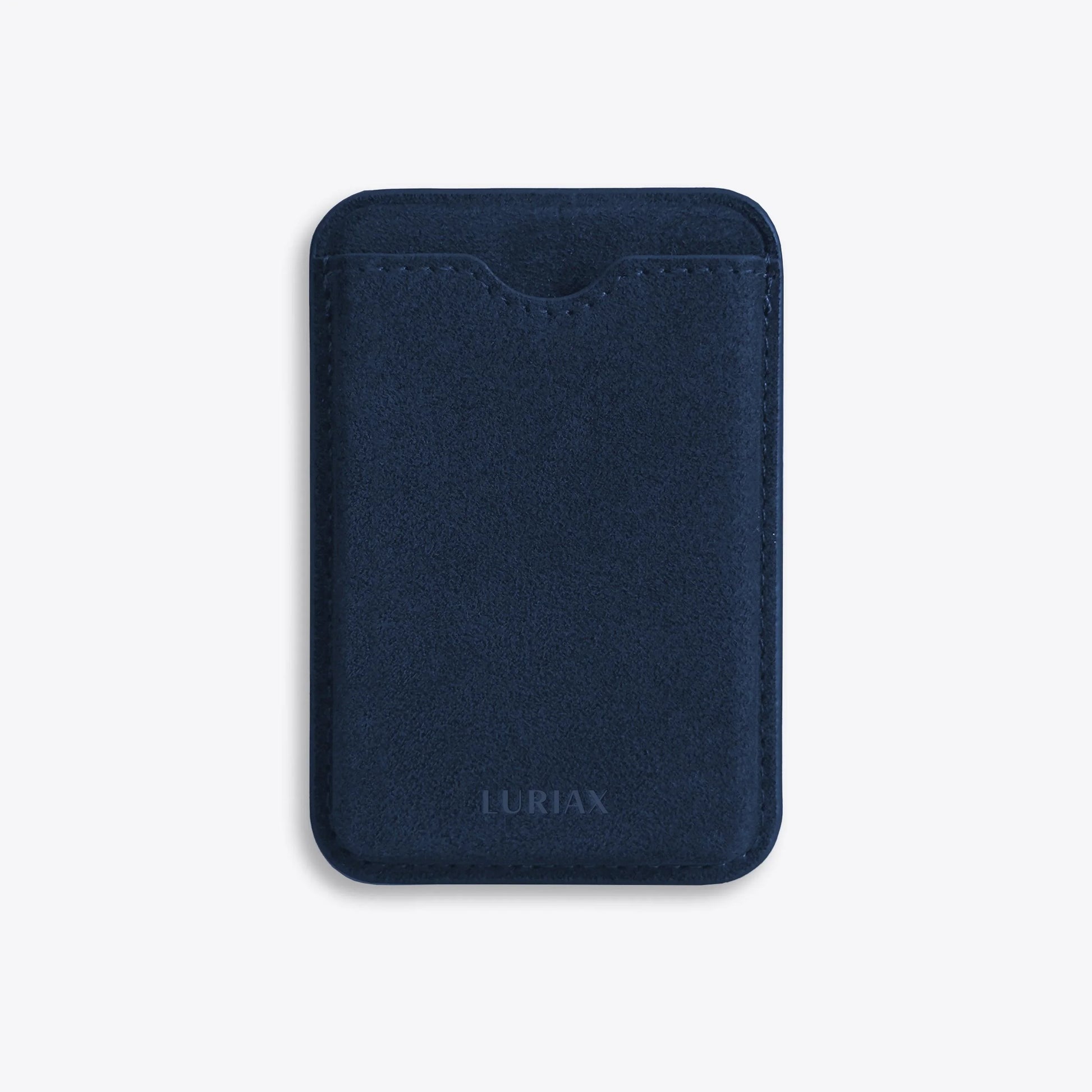 Luriax Alcantara Wallet in Dark Blue