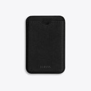 The MagSafe Wallet in Pure Black, Alcantara® — product view | Luriax