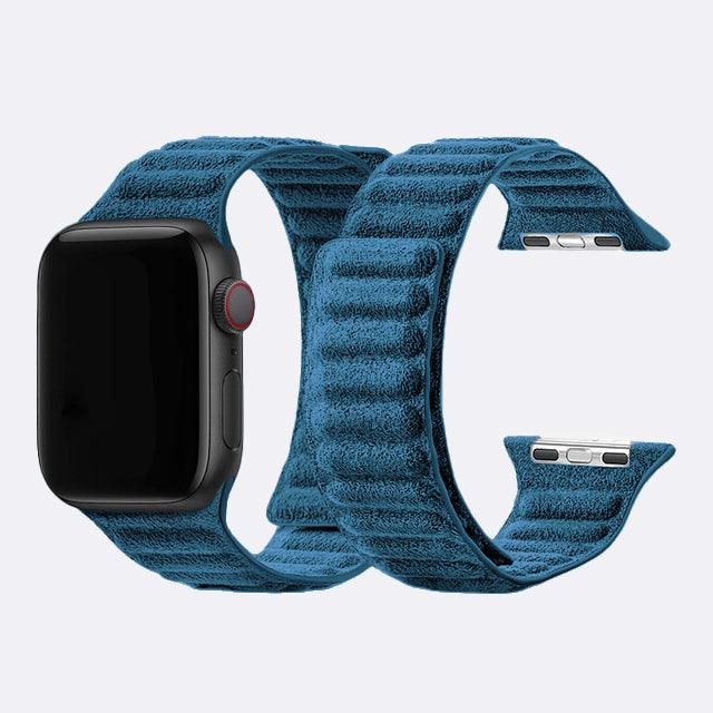 Alcantara Suede Leather iPhone Case and Accessories Collection - The Sport Bands - Prussian Blue - Luriax