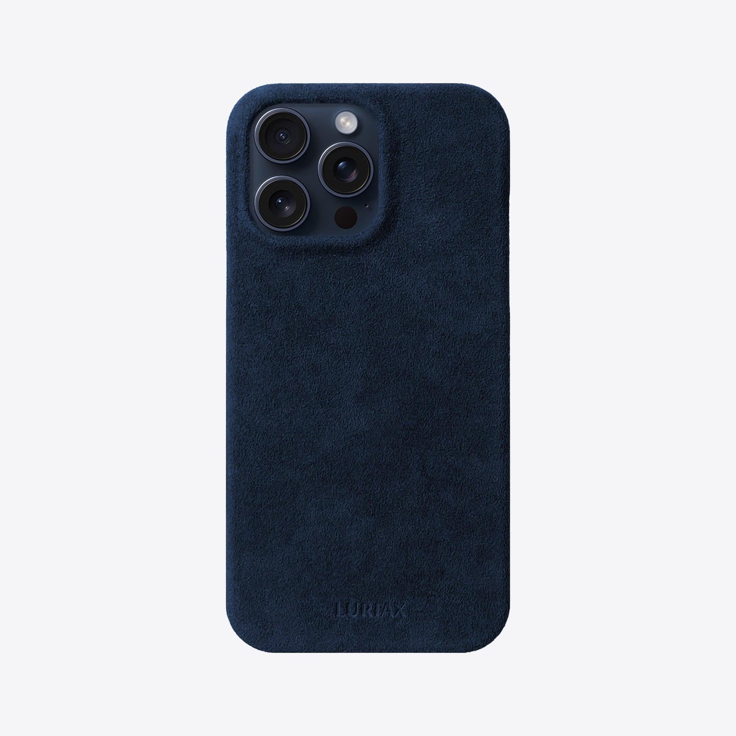Alcantara Suede Leather iPhone Case and Accessories Collection - The Sport iPhone Case - Dark Blue - Luriax