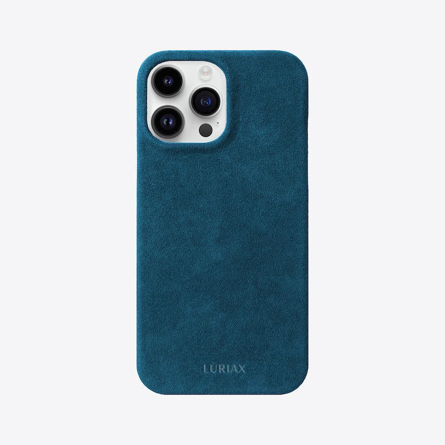 Alcantara Suede Leather iPhone Case and Accessories Collection - The Sport iPhone Case - Prussian Blue - Luriax