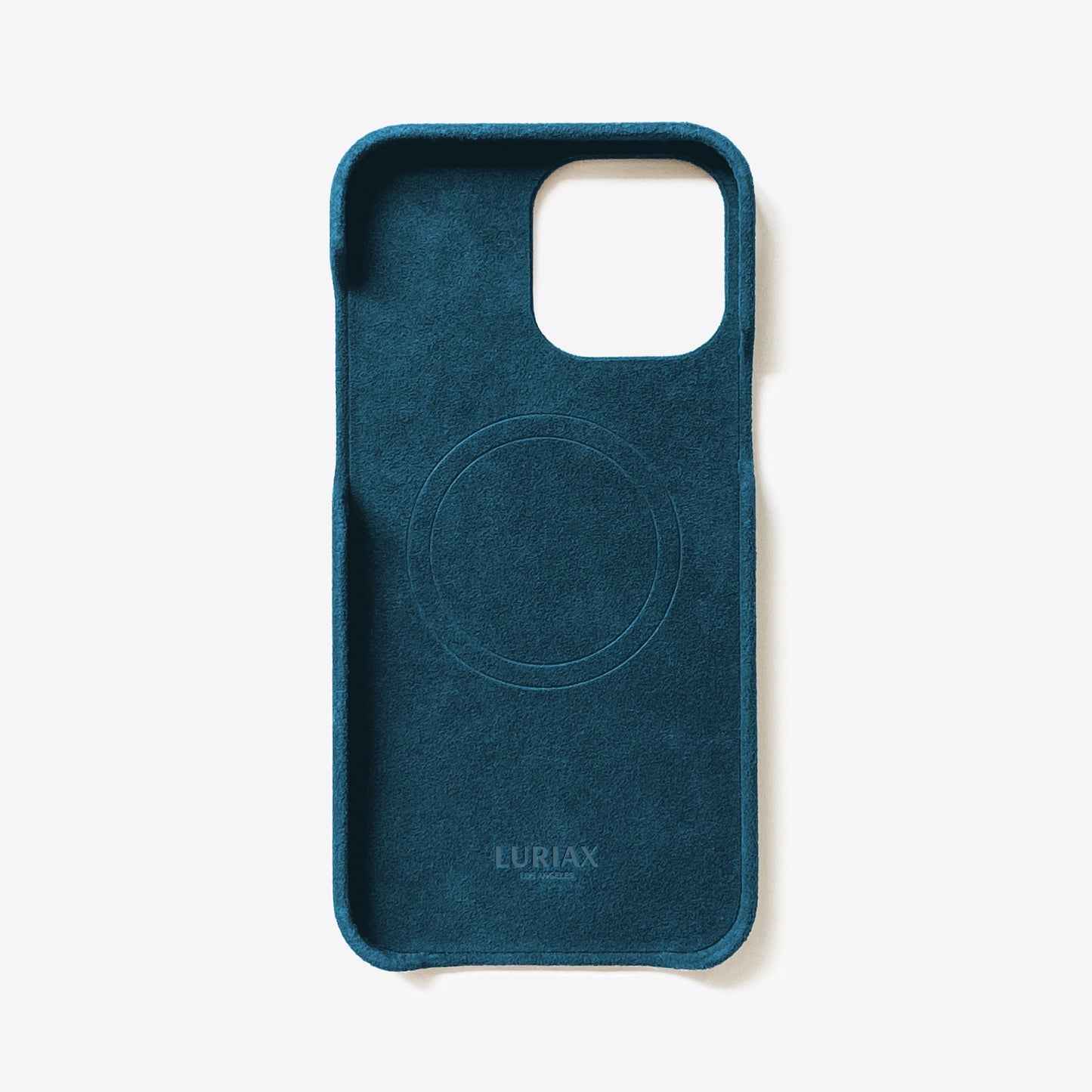 Alcantara Suede Leather iPhone Case and Accessories Collection - The Sport iPhone Case - Prussian Blue - Luriax
