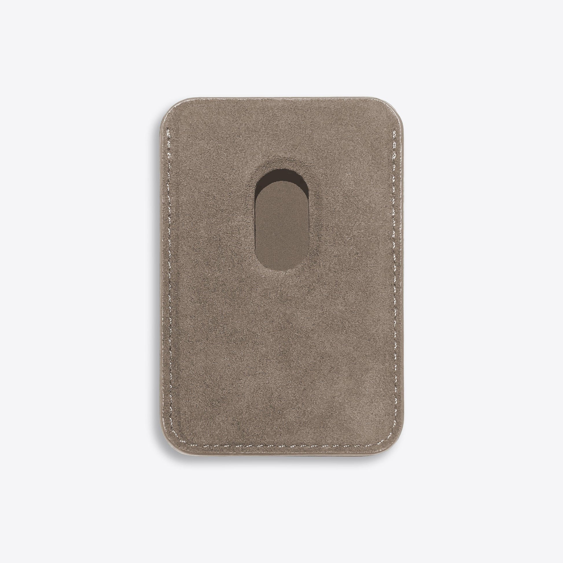 Alcantara Suede Leather iPhone Case and Accessories Collection - The Sticky Cardholder - Malibu Beige - Luriax
