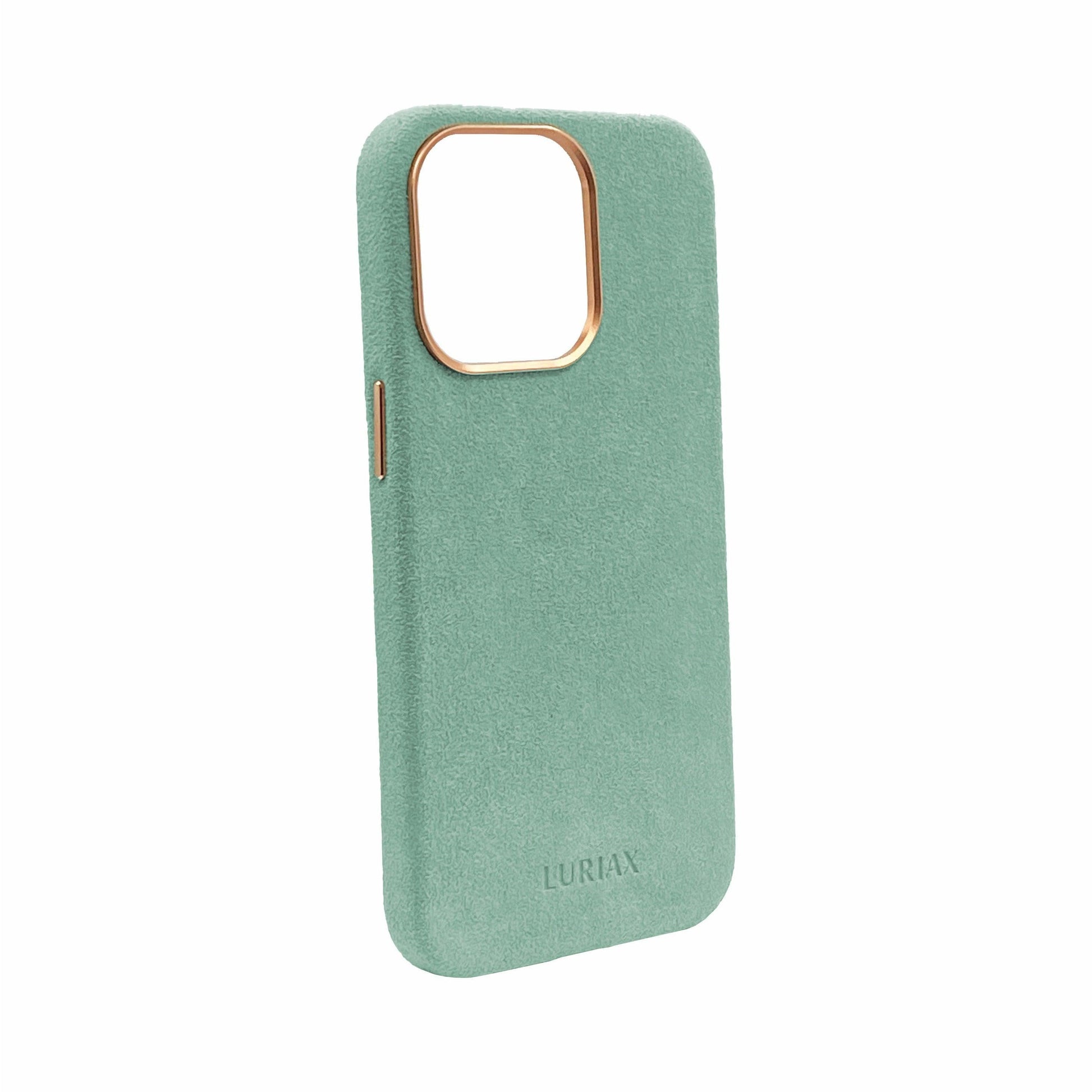 iPhone 13 Pro | Alcantara Case MagSafe | Mint iPhone Case | Luriax