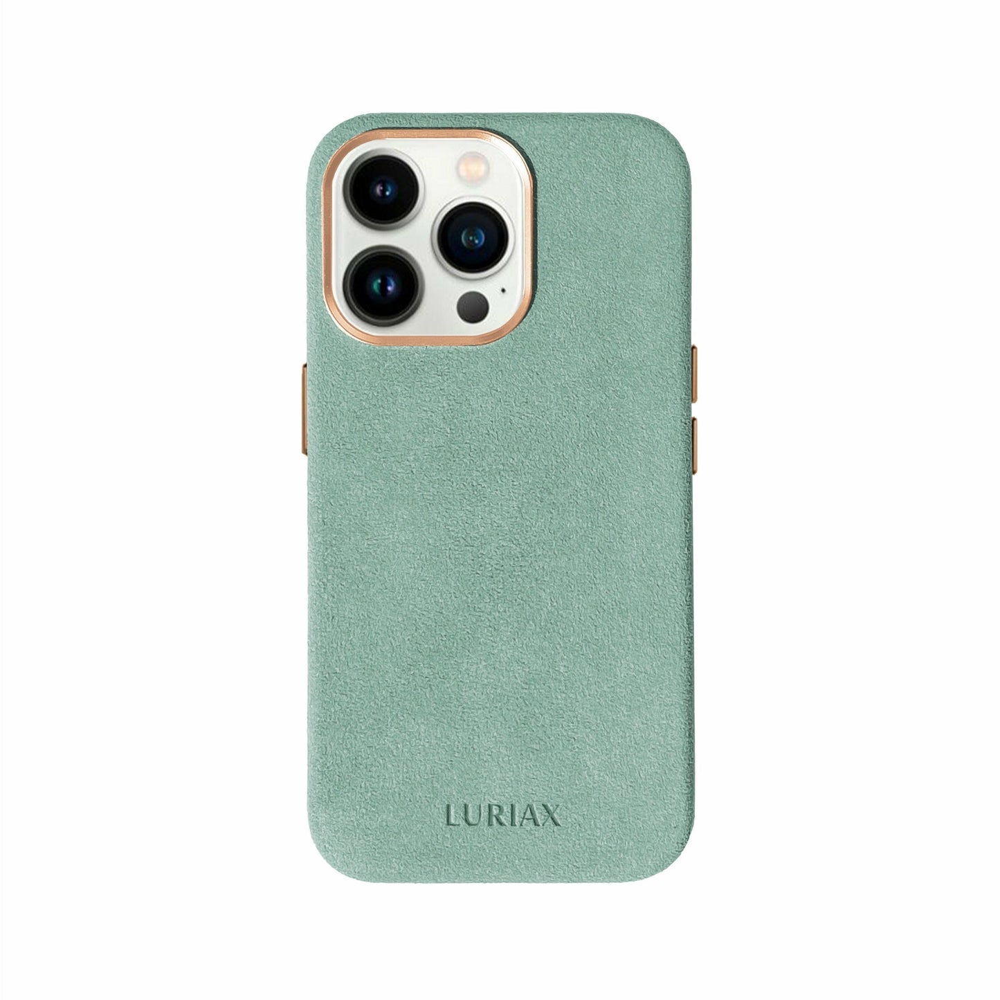 iPhone 13 Series Alcantara® Case - Mint - Luriax Alcantara Suede Leather Fabric